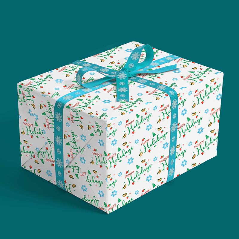 custom print holiday gift wrapping paper